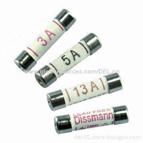 Ceramic Tube Fuses with 3/5/10/13A Current, BS1362 Standard and ASTA Approval